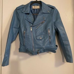 Zara Faux Leather Biker Jacket